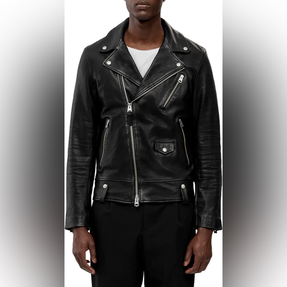 Mackage Finn Lambskin Leather Moto Men’s Jacket